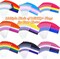 50 Pack Pride Flags Progress Rainbow Pride Flag Small Flag Pride Month Accessories Gay LGBTQ Stick Flag USA American Rainbow Flag Hand Held Flags Decorations for Parades Rainbow Festival